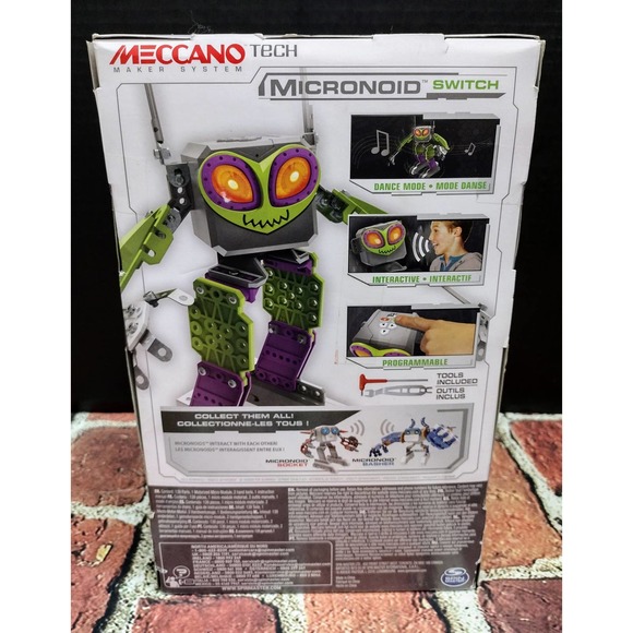 Meccano Micronoid Switch Maker System Robot.In Box. Retail $84. Fast Ship. - Picture 2 of 4
